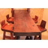 Стол и стулья из африканского палисандра
